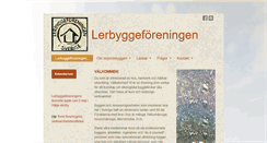 Desktop Screenshot of lerbyggeforeningen.se
